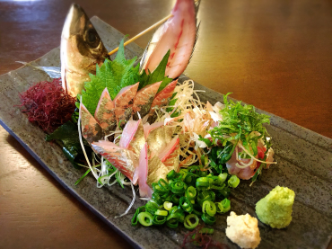 鯵姿盛り